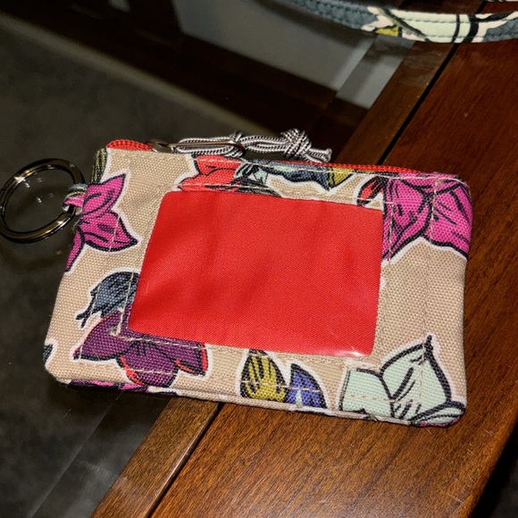 Vera Bradley falling flowers small crossbody with matching wallet - Picture 2 of 3